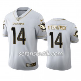 Miami Dolphins Tröjor Ryan Fitzpatrick 14 Nike Vit Golden Edition 100th - Herr